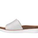 Skechers Women's LIFTED COMFORT - RESTLESS WAVE, Relaxed Fit Adjustable Buckle Slide, Off White, 9M