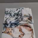 Christmas Snowman Snowflake Kitchen Valances for Windows Living Room, Winter Rod Pocket Valance Curtains Farmhouse Xmas Tree Reindeer Window Treatment for for Bathroom Bedroom 54x18inch, Washable