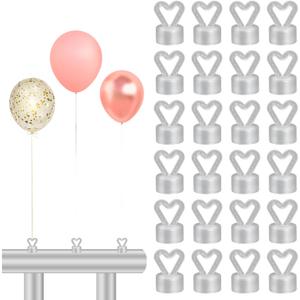 24PCS Balloon Weights Metallic Table Centerpiece Holders For Helium Balloon Accessories Small White Pendant For Birthday Wedding Chrismas Party (Heart) 24PCS Balloon Weights Metallic Table Centerpiece Holders For Helium Balloon Accessories Small White Pendant For Birthday Wedding Chrismas Party (Heart)