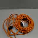 KTMC 50ft 16AWG Outdoor Extension Cord, Indoor/Outdoor 50-Foot SJTW 16/3 Gauge Extension Cable with Durable Weatherproof PVC Vinyl Jacket, 3-Prong Grounded Plug, ETL Certified 13A 1625W, Orange