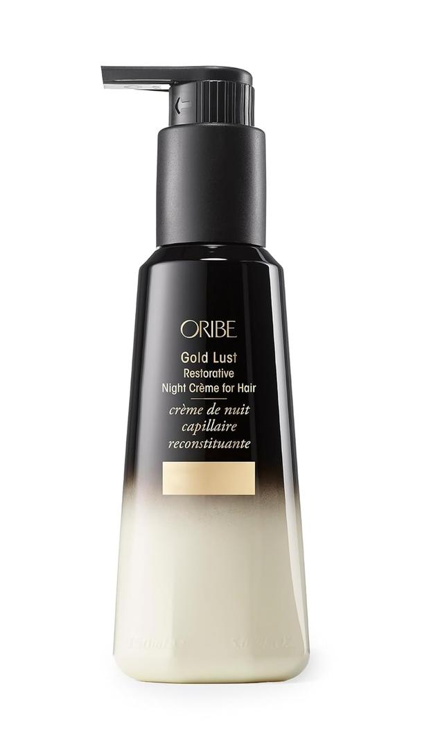 Oribe Gold Lust Restorative Night Cream - Overnight Leave-In Treatment For Damaged Hair - Repairs & Prevents Damage - Helps Seal Split Ends - For All Hair Types - 5 oz