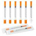 0.5ml Syring 31G 5/16" 8mm, Lab Supplies Individually Wrapped 100 Pack