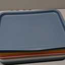 Gerrii 18 Pcs Plastic Fast Food Trays Bulk Restaurant Serving Cafeteria Tray Grill School Lunch Tray Rectangular Serving Platter for Kitchen Hotel Restaurant (9 Colors,12 x 9 Inch) (Multicolor)