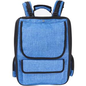 Cat Backpack Carrier, 2 in 1 Expandable Cat Backpack with Breathable Mesh,Cat Carrying Backpack with Detachable Round Play Tunnel for Cat 17lbs & Small Dog 13lbs,Blue.