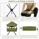 Foldable Backpack Stool,Folding Chair with Storage Pouch,Pocket Chair Can be rotated 360 ,Pocket Chairs for Adults 264 lbs,Ultralight,for Camping, Fishing, Hiking, Travel, Picnic (2026 new model)