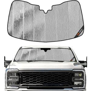 Pigenius Windshield Sun Shade for Ford F-250/F-350/F-450/F-550/F-600 2023-2026 Front Window Sunshade - AstraGuard