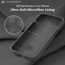 LOVE 3000 Designed for iPhone 16e/17e Case, Premium Silicone with [Soft Anti-Scratch Microfiber Lining] Shockproof Protective Phone Case for Men Women Girls 6.1", Black