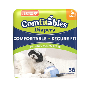 Disposable Dog Diapers, Size SS 38 count, Comfortable & Secure Fit, Easy to Put On (Small)