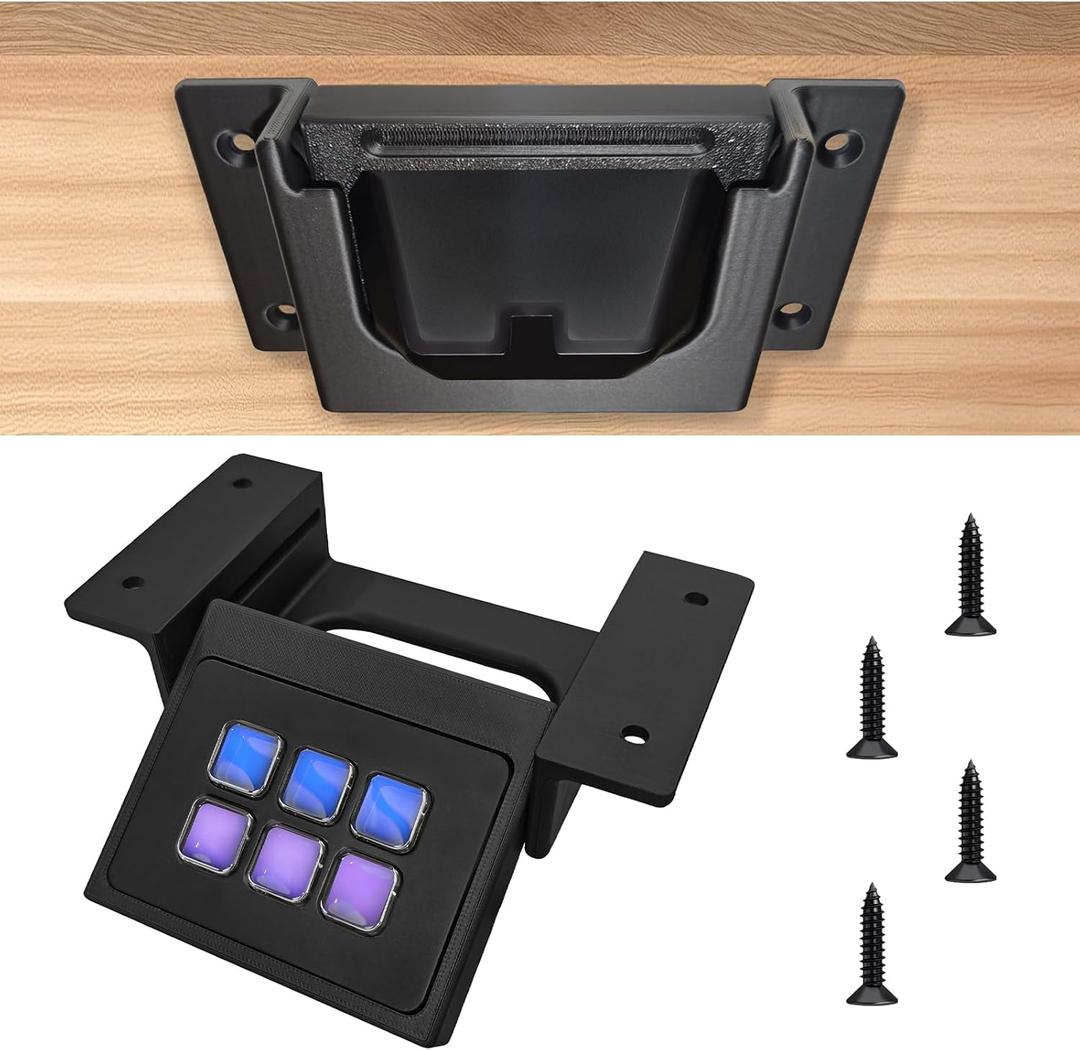 Retractable Under Desk Mount for Elgato Stream Deck Mini Six Key with Mounting Screws, Accessories for Stream Deck Mini