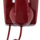 Classic Wall Phones for Landline with Mechanical Ringing, Retro Wall Mounted Phone Waterproof, Old Wall Mount Phone for Home, Office, Hotel and School Red