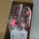 DR.DUDU Valentines Garland, 6 FT Lighted Garlands for Mantle with Heart Lights Pink Feather Red Berry, Pre-lit Valentine Decorations for Fireplace Indoor Outdoor Home Table Party Wedding