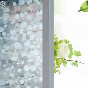 Window Privacy Film, Frosted Glass Window Clings, Static Cling UV Heat Blocking Door Stickers for Home Bathroom, Removable Indoor Decal Coverings Day and Night, Pure, 23.6 x 118.1 Inches