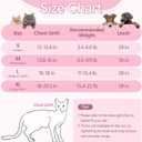 Coppthinktu Cat Harness and Leash Set Escape Proof, Adjustable Cat Vest Harnesses Soft Kitten Harness Reflective Strips Jacket with Flower, Breathable Mesh Harnesses for Cats Puppy Outdoor Walking S