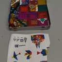 Enjoyjoy Mini Magnetic Tiles - 50PCS Travel Magnet Tiles 2025 Set Portable On-The-Go Magnetic Tiles for Kids 4-8 Creativity Magnet Building Blocks Toys Valentines Day Gifts for Kids 3+