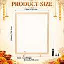 GlikCeil Wooden Pooja Mandap Backdrop Stand DIY Temple Puja Mandir Frame