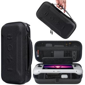 JSAUX Carrying Case for Lenovo Legion Go / Go S / Go 2, Large Capacity Hard Travel Pouch, Screen Protector Cover with Hand Grip, Storage Bag for Console, Controllers and Dock  Black