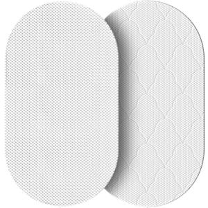 30x15 Oval Baby Bassinet Mattress: 2" Thick Dual Side Gel Memory Foam Bassinet Mattress for Most Moses Basket and Dream On Me Lacy Bassinet - All-Season Design - Fit Replacement Bedside Bassinet