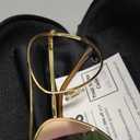 J+S Premium Military Style Classic Aviator Sunglasses, Polarized, 100% UV protection for Men Women (Gold Frame/Pink Mirror Lens)