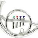 1pc Horn Model Models Toy Piano Musical Instruments French Decor Kazoo Trumpet Kids Prop for Performance Simulated French Horn Simulated Copper Sled Electroplating Child