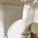 Ekena Millwork BKTW02X04X06TMRW Small Thompson Wood Wood Brackets, 2 1/2"W x 4"D x 6"H , Rubberwood