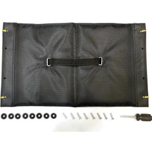 10266 Nitro rollator seat Replacement,10.5"*18",w/Hardware and Tools,(12.Seat/Hdwr 1026608,13.Folding Strap Assy 1026609.),for Standard Model and Tall Model,1Ea,Black