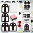 Novabright 24 Sets Wooden Cross Crafts Religious Crafts Sunday School Christian Wooden Cross Hanging Ornaments Kit DIY Art Christian Church Ornaments Jesus Sunday School Gifts, 4.72 x 3.78 x 0.08 inches
