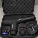 PROfit Percussion Muscle Massage Gun, Rechargeable Deep Tissue Full-Body Massager with Multiple Attachments