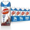 BOOST Plus Nutritional Drink, Rich Chocolate, 8 fl oz (Pack of 24), EXP 12/SEP/2026