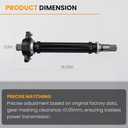 GG38-25-700C Front Right CV Axle Intermediate Shaft Assembly Compatible with Mazda 3 2006-2013 Mazda 5 2006-2007 2.0L 2.3L L4, Intermediate Shaft Assembly Replaces GG38-25-700D GG38-25-700E