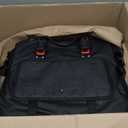 Rhinowalk Motorcycle Saddlebag Waterproof 25L Expandable Side Bag Quick Release Motorbike Luggage Pack Fits Most Adventure & Sports Bike Racks (Black, 1 Pack)