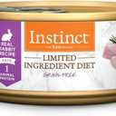 Instinct Limited Ingredient Diet, Natural Wet Cat Food, Grain Free Recipe - Real Rabbit, 5.5 Ounce (Pack of 12) BBD September 2028