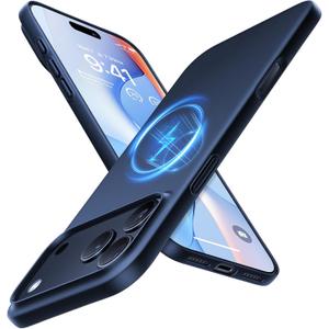 TORRAS Magnetic SlimFit for iPhone 17 PRO MAX Case, UltraThin 17 ProMax Phone Case Compatible with MagSafe, Light Anti Scratch Matte Hard PC Bayer 6.9 inch OriginFit, Deep Blue