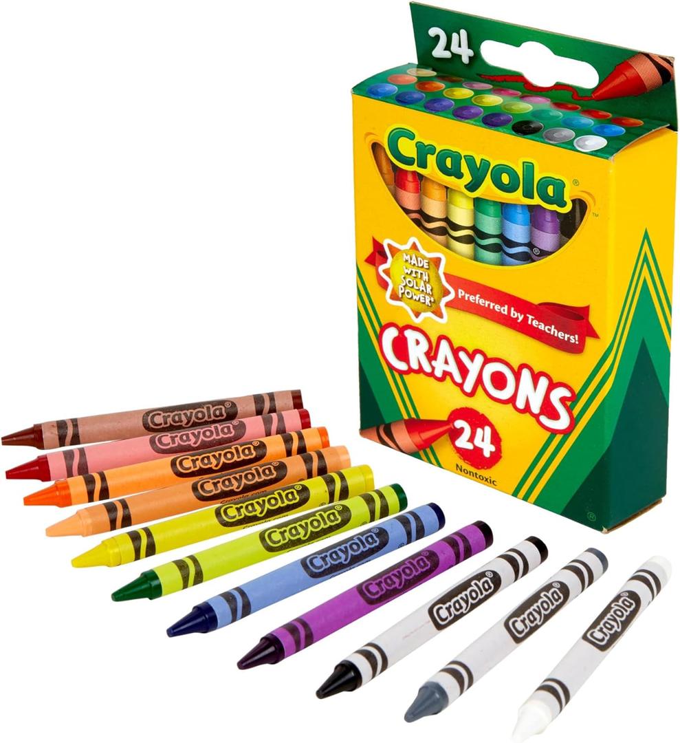 Crayola Crayons, Assorted Classic Colors, 24 Count