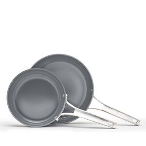 Calphalon Premier Ceramic Nonstick 8" and 10" Frying Pan Set, Midnight Blue