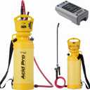 Sprayers Plus 601 Air Booster 2 Gallon Acid Effortless Sprayer - Battery-Powered, Constant PSI, Adjustable Pressure for Optimal Coverage,Superior Chemical Resistance