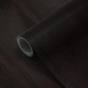 Wood Grain Contact Paper Dark Brown Walnut 16"x118" Wood Peel and Stick Wallpaper Waterproof Self Adhesive wallpaper Table Sticker Cover Wood Vinyl Wrap for Walls Countertop Desk Table Cabinets