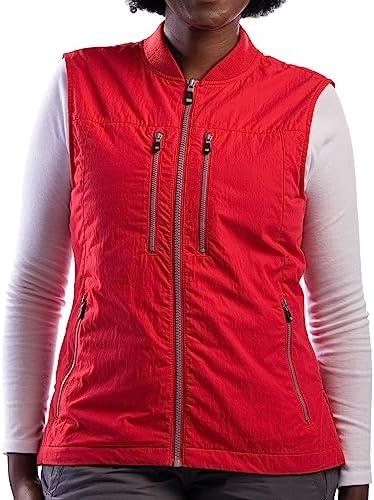 SCOTTeVEST 101 Vest for Women - 9 Hidden Pockets - Water Repellent for Travel & More,XL