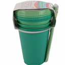 Little Table 17 oz Tumbler with Lid and Straw - Greens