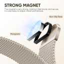 Stainless Steel Magnetic Band and Case Compatible with Apple Watch Bands Women Men 40mm 44mm 41mm 45mm 42mm 46mm, Mesh Loop Metal Band Screen Protector Cover for iWatch Series 11/SE3/10/9/8/7/6/5/4