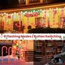 Super Bright 160 LED Christmas Pathway Lights Outdoor, 20 Pack Candy Canes Lights with Snowflake, 8 Flashing Modes Waterproof Outdoor Christmas Decor