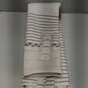 AmazerBath Boho Shower Curtain Set, Grey Shower Curtain with Tassels, Rustic Faux Linen Gray Striped Modern Farmhouse Shower Curtain with Hooks, Light Tan Toned, 72x72 Inches