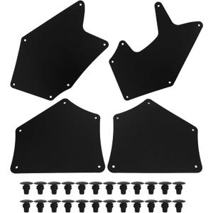 Tutor Auto Splash Guard Fender Liner Shields with Clips Compatible with 2007-2020 Toyota Tundra Sequoia - Replaces 537370C030 537360C030