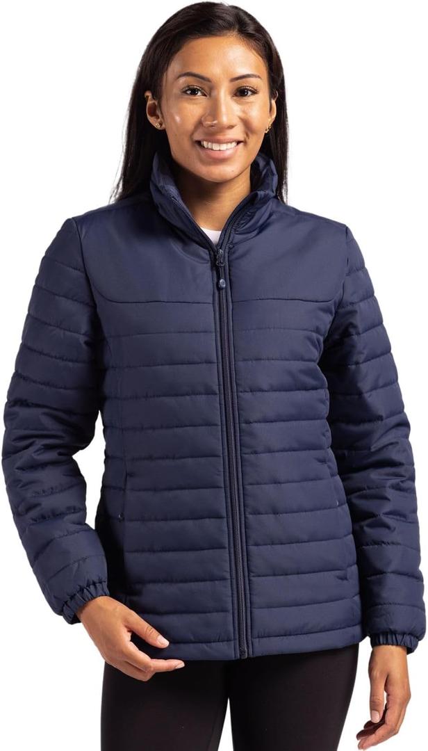 Clique Elevation Eco Full Zip Womens Puffer Jacket (Blue, XL)