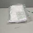 ALYER Wall Hanging Mesh Laundry Hamper,Over the Door Large Storage Bag with Big Metal Support Opening,Hardware Included (White)