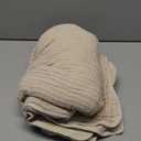 Yoofoss Muslin Blanket 100% Organic Cotton Large Twin Size 60" x 80" for Bed Couch Summer Gauze Blanket for Adults Lightweight and Breathable Apricot White