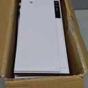 Vehipa Fish Tank 2.4 Gallon Aquarium Kit with Humidifier 7-Color Auto-Looping 3 in 1 Quiet Pump with Filteration & Oxygenation & Circulation, Temperature Display, HD Glass (White)