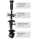 Retail Rotating Display Stand 7 Tier, Display Rack with Hooks for Store Display Movable Shop, Display Spinner Stand for Snacks Jewelry Keyring Hats Socks Toys