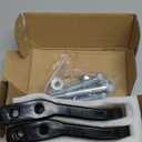 CARMOCAR Front Tow Hooks Ring Replacement for 2007-2019 Chevy Silverado GMC Sierra 1500 in Black Front Lower Bumper Trailer Ring Replace 84072463 Steel Alloy