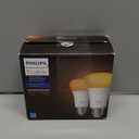 Philips Hue White Ambiance A19 2-Pack 60W Equivalent Dimmable LED Smart Bulbs (Hue Hub Required, Works with Alexa, Apple Homekit & more), Old Version, 2 Bulbs (453092)