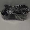 Rotating Vanity Organizer with Brush Holder and Drawer, 3 Layer Cosmetic Skincare Storage, Large Countertop Makeup Perfume & Lotions Display Case (Black)